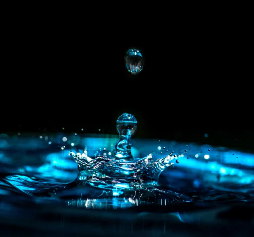 A big splash of water