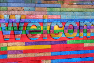 Colored welcome