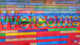 Colored welcome