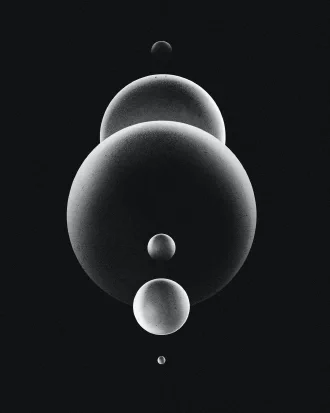 Rendered spheres