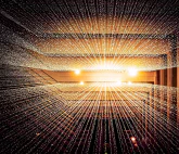 surrealistic glowing digital image